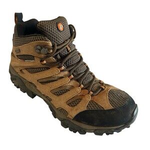 Merrell Moab Boots Men 9.5 Vibrant Earth Mid Waterproof Hiking Trail J88623